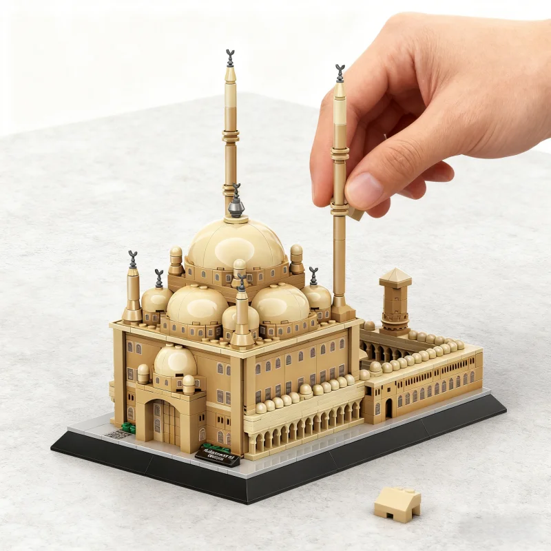 1346PCS Mexico Kukulkan Mayan Pyramid Kids Building Blocks Famous Architecture Assembled Model Puzzle Toys For Children Gifts