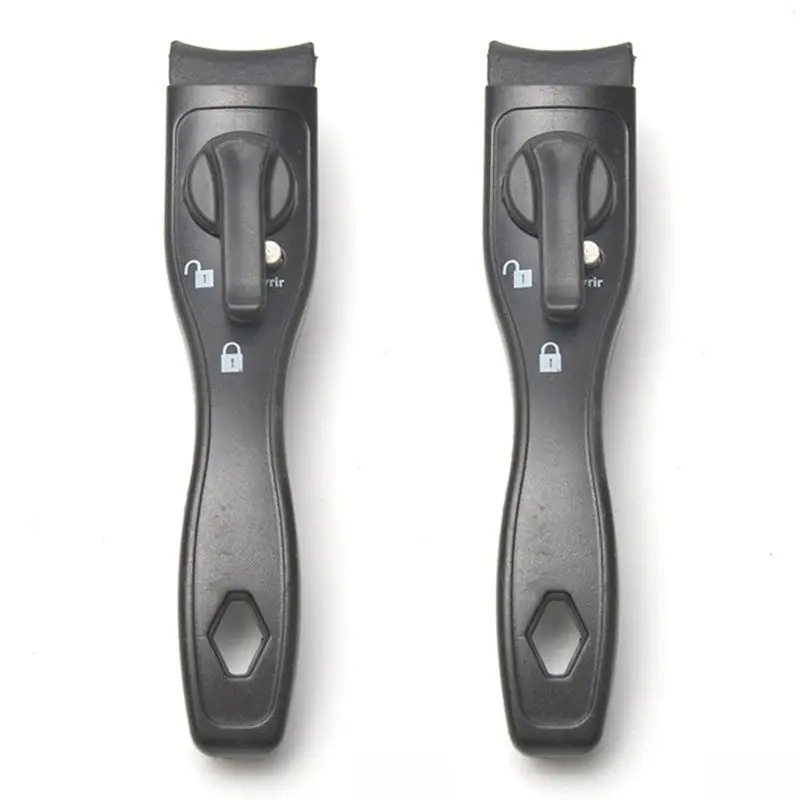 

ABWZ-2 Piece Removable Handle Induction Cookware Pot Silicone Chuck Detachable Bakelite Frying Pan Black Detachable Pan Handle