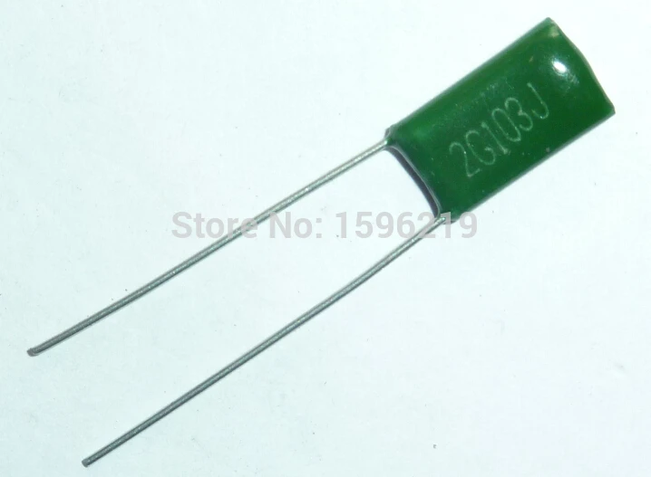 100pcs Mylar Film Capacitor 400V 2G103J 0.01uF 10nF 2G103 5% Polyester Film capacitor