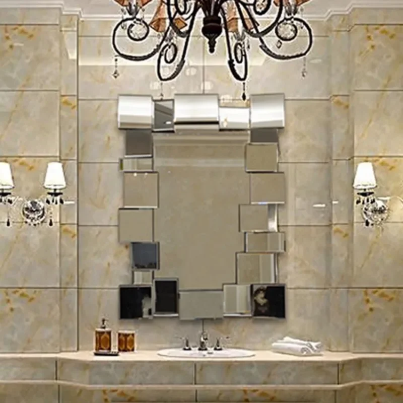 

Large Wall Decorative Mirror Shower Makeup Bedroom Decorative Mirror Aesthetic Dekoracyjne Lustro Decoration Living Room YY50DC