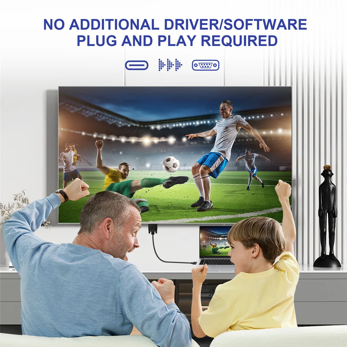 

Кабель USB C — VGA 5,9 фута/1,8 м, кабель USB типа C — VGA, подходит для устройств USB 3.1, подходит для HP и т. д.JAS