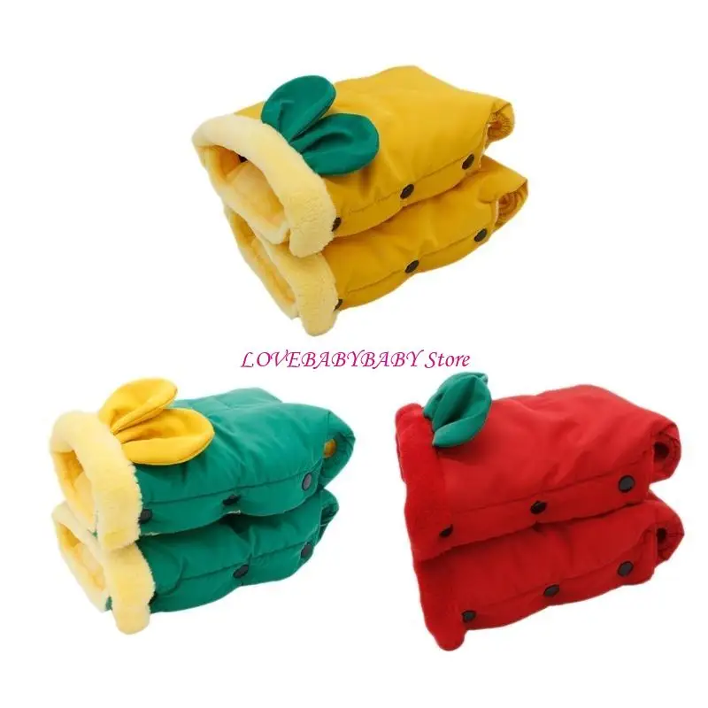 

Stylish Hand Warmers Lovely Designs Pram Mittens Adjustable Size Cotton Gloves 4XBC