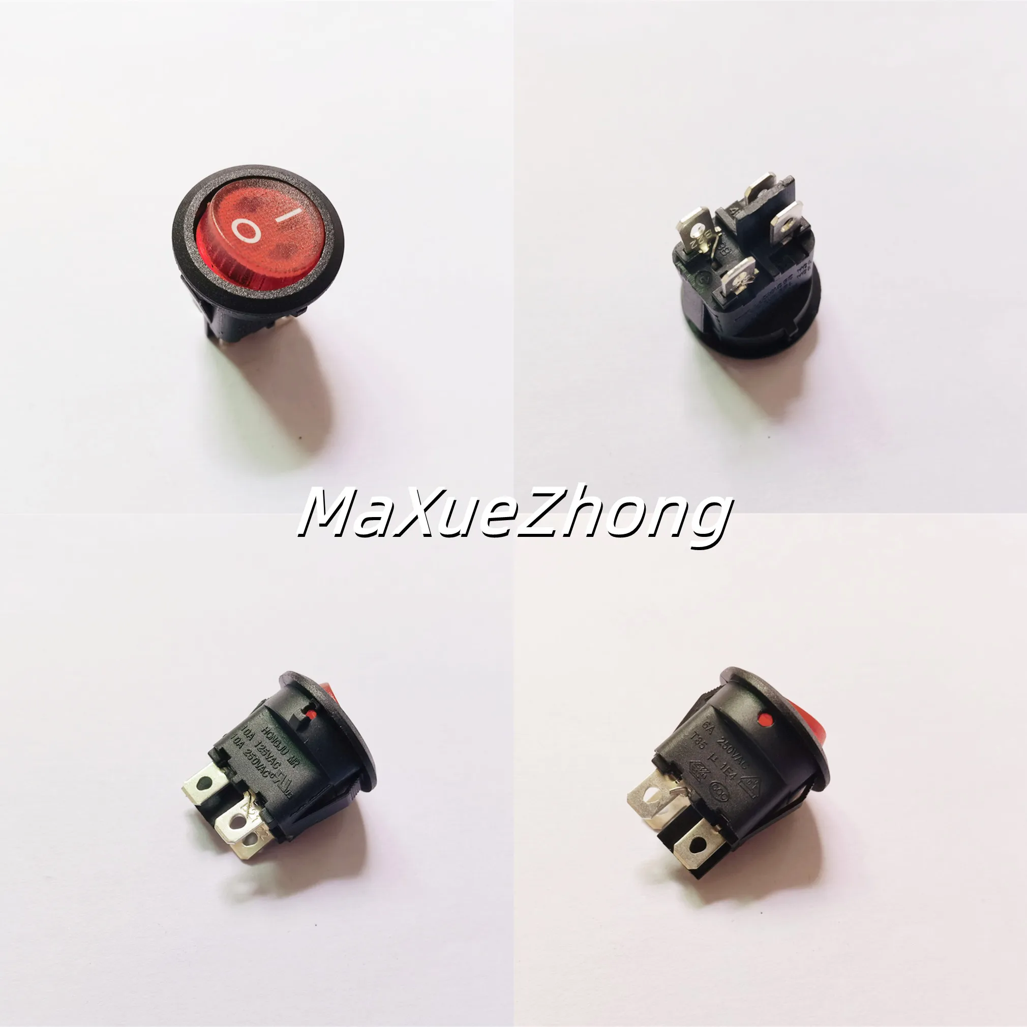 

Original new 100% rocker switch MR-6A-210-C5L-BR round 4pin 2gear with lamp 10A125VAC 10A250VAC