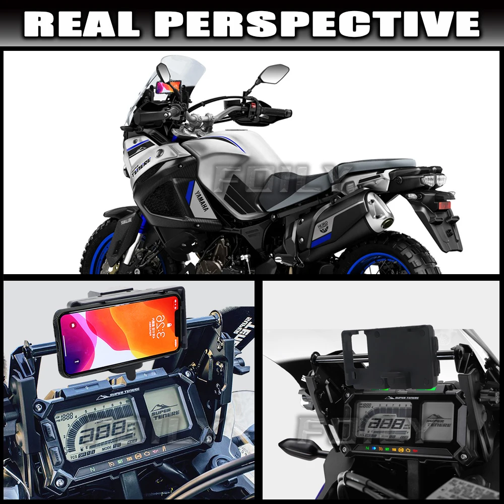 XT1200Z Aksesori Motor Ponsel USB Navigasi Braket GPS Ponsel Pintar untuk YAMAHA XT 1200 Z Super Tenere 2017-2020