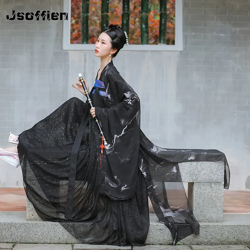 

Chinese Traditional Hanfu Costume Woman Elegance Fairy Party Cosplay Clothing Lady Tang Dynasty Princess Dance Wear Dress