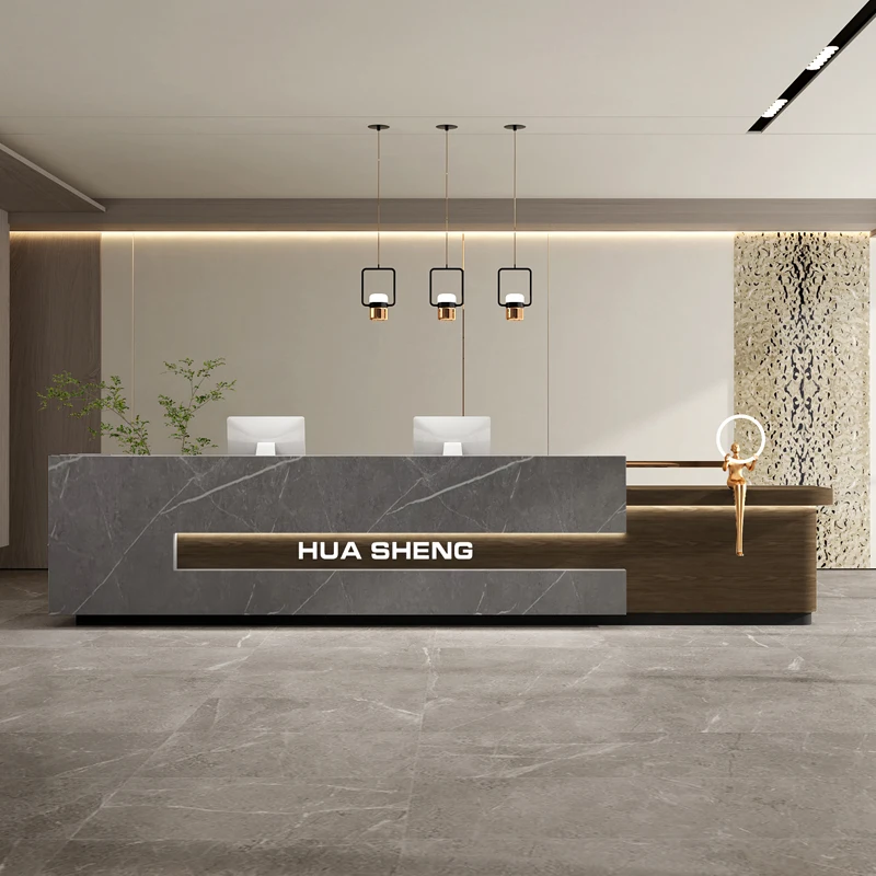 

Modern Shop Reception Desks Beauty Bar Luxury Wood Hotel Restaurant Executive Reception Desks Design Mostrador Lounge Furniture