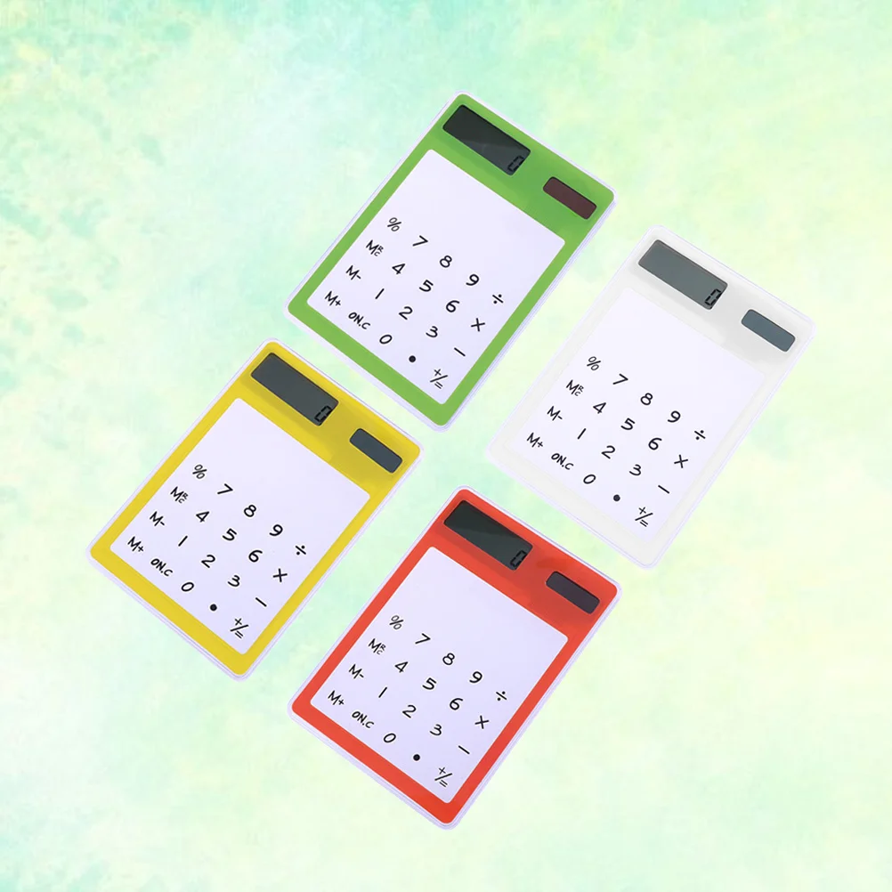 

4 Pcs Calculator Touch Scientific for Secondary School Business Checkbook Office Desk Portable Small Desktop Student