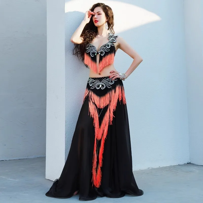 Costumi di danza del ventre personalizzati con stili multipli Apertura ispiratrice Abito da ballo orientale Costume da competizione