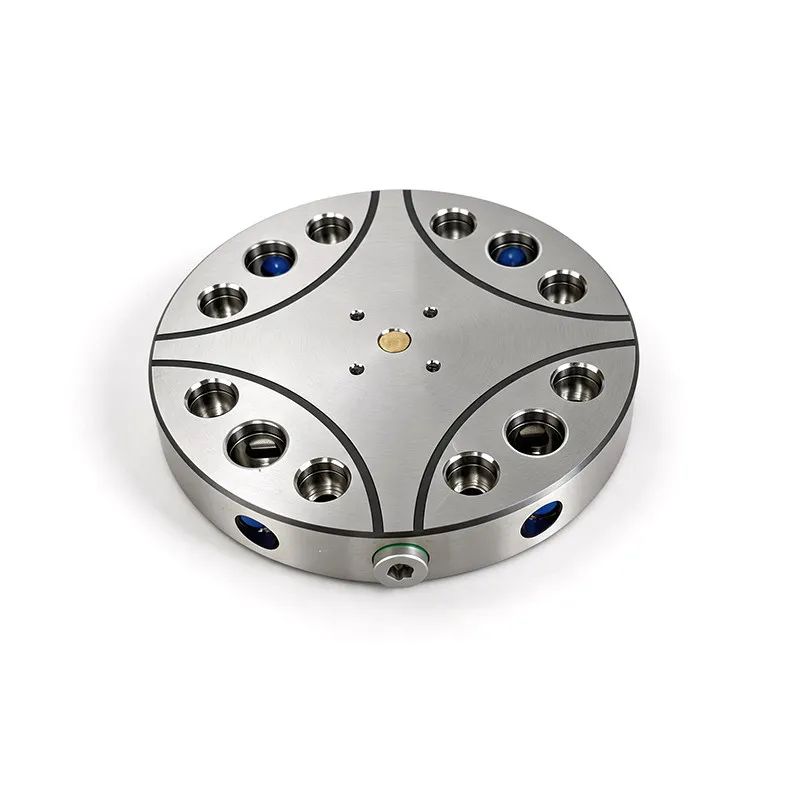 For precision four-axis five-axis self-centering vice zero-point positioning quick change plate 52/96 hole spacing