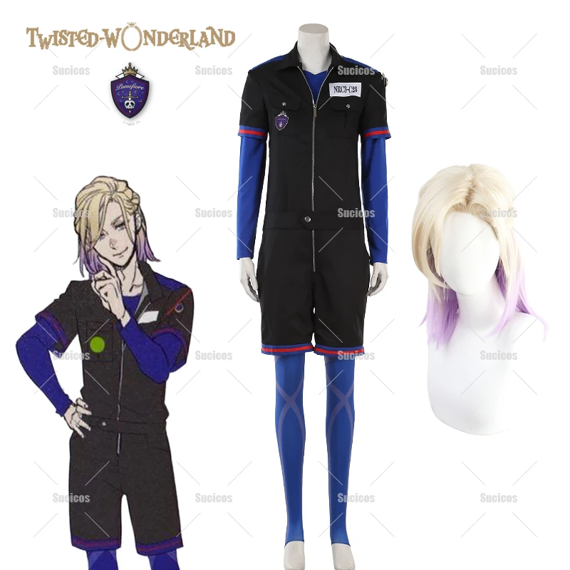 

Anime Twisted Wonderland POMEFIORE Vil Schoenheit Cosplay Costume Wig Sportwear Onesie Halloween Party For Women Man