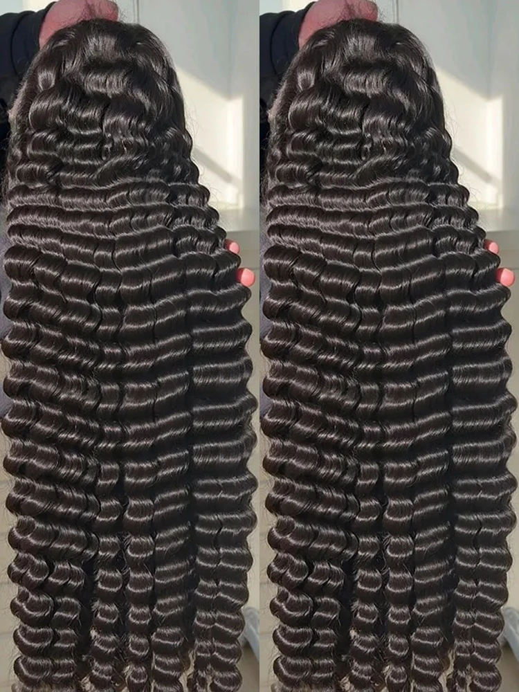 13x6 HD 30 40 Inch Loose Curly Lace Front 100% Human Hair Wigs Deep Water Wave 360 13x4 Lace Frontal Raw Brazilian Remy Hair Wig