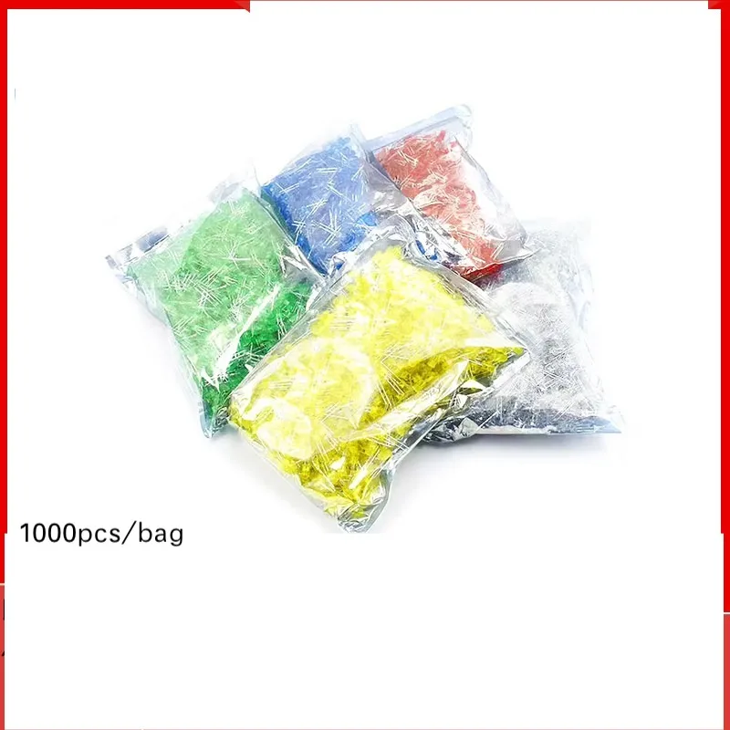 1000pcs 3mm  LED Beads Colored Lenses DIP Short Leg/Long Leg Red Green Yellow Blue White