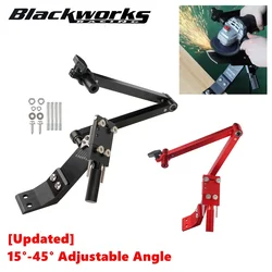 Adjustable Lawn Mower 15°- 45° Blade Sharpener with Ball Bearing Handle For Left & Left Hand Blades, Use with Angle Grinder