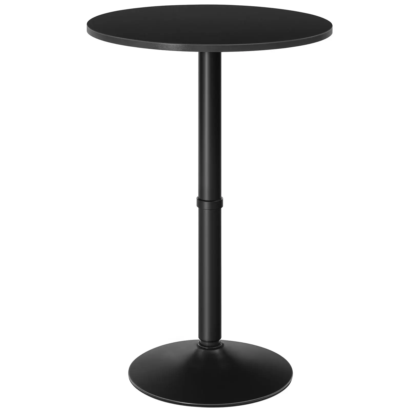 

Round Bar Table 35 Inch High Pub Table With Non-Slip Base For Kitchen Narrow Space
