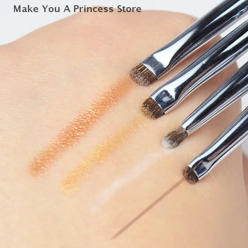 詳細 小さなアイシャドウ メイクアップ ブラシ アイライナー スマッジ ブラシ 馬毛アイシャドウ スマッジ ブラシ 小さなスモーキー ライナー メイクアップ ブラシ