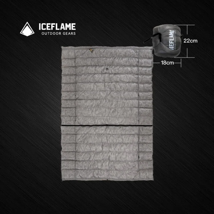 Ice Flame Outdoor Camping NXT Split Down Quilt Ultralight 800FP Muscovy Down Multifunktionaler Schlafsack Wandern Rucksackreisen – Detail 5