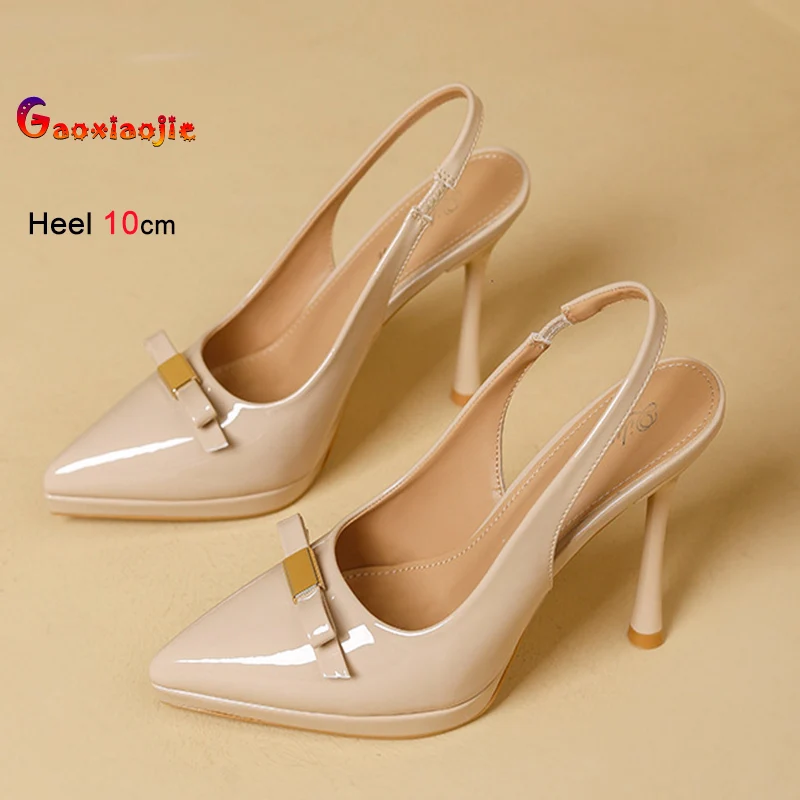 

Летние женские туфли для офиса: туфли-лодочки на платформе 10 см с бантом, сексуальные босоножки с острым носком на тонком каблуке