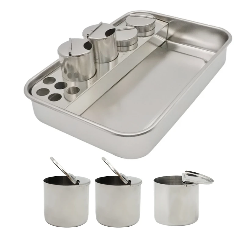 

Dental Medical Tray Stainless Steel Surgical Nursing Tools Sterilizer Container Dental Cosmetic Tattoo Accesory