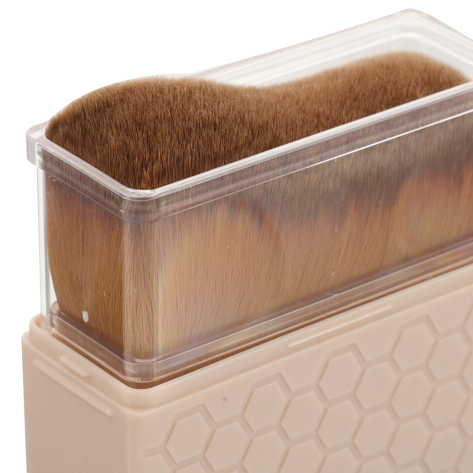 แปรงทาสีแทนแบบมีฝาปิด ดีไซน์คลื่น ขนแปรงนุ่ม สำหรับทารองพื้น บลัชออน แป้ง ใช้งานสะดวก เหมาะสำหรับการเดินทาง ใช้ได้ทั้งผิวหน้าและผิวกาย