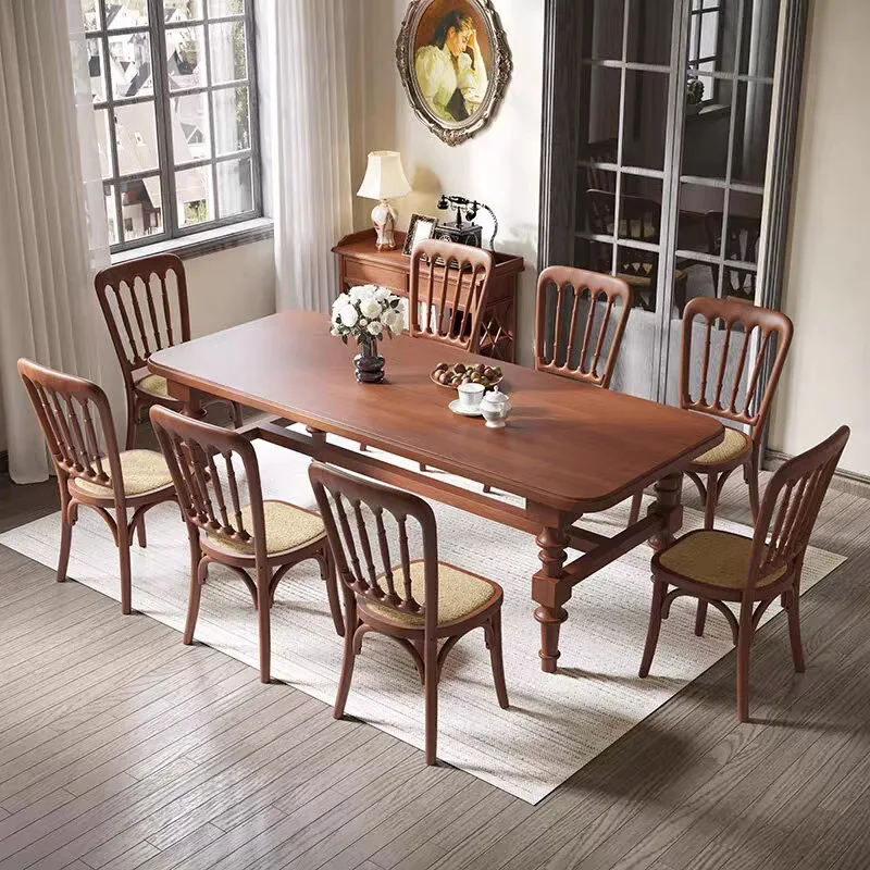 Household high-end desk rectangular dining table living room worktable large board table