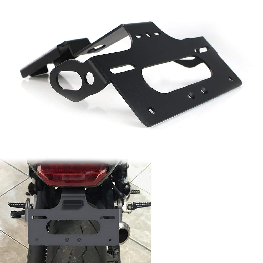 Fit For Honda CB750 CB 750 Hornet 2023-2025 Motorcycle LED License Plate Light Bracket Frame Tail Tidy Fender Eliminator Holder