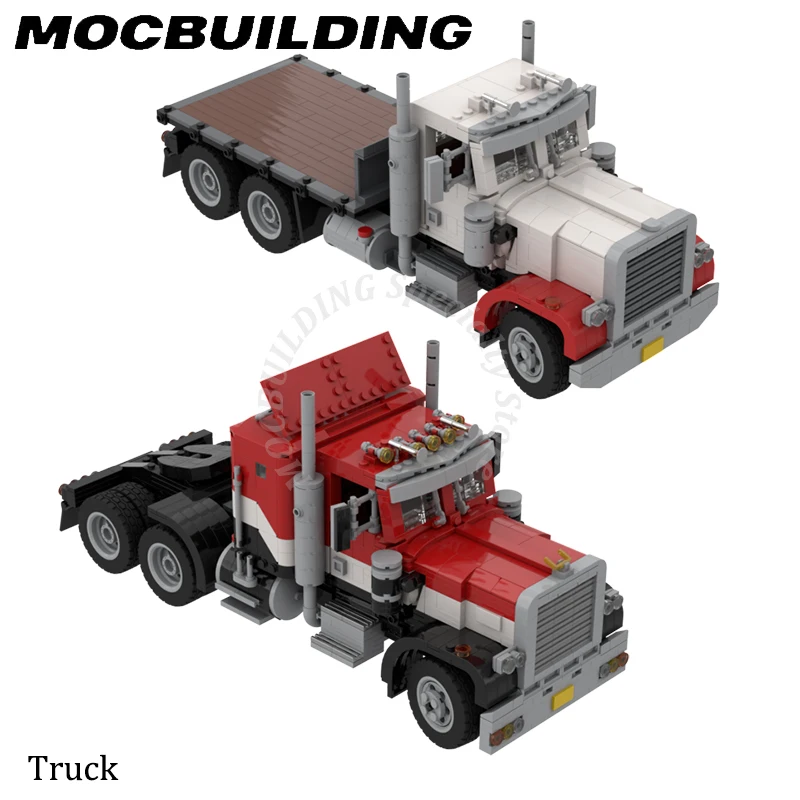 

Truck Model Speed Champion City Vehicle MOC Building Blocks Display Construction Toys Birthday Gifts Present