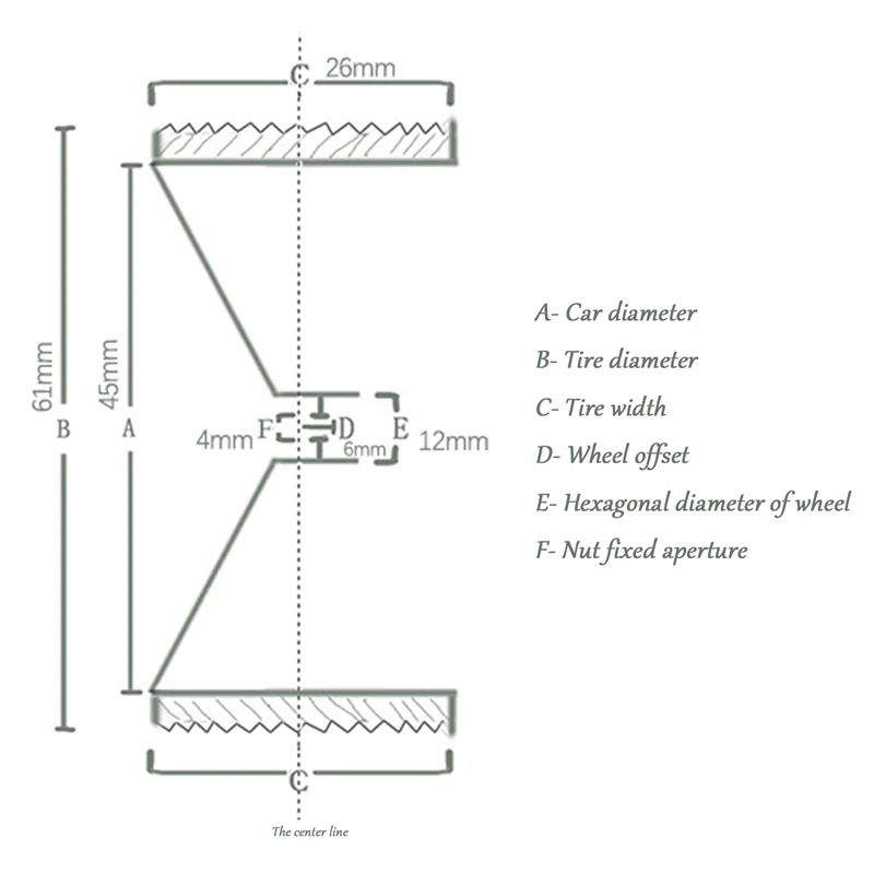 YSUN-8Pcs Drift รถยางล้อ Hard ล้อยางสําหรับ 1/10 Traxxas HSP Tamiya HPI Kyosho Drifting RC รถสีดํา
