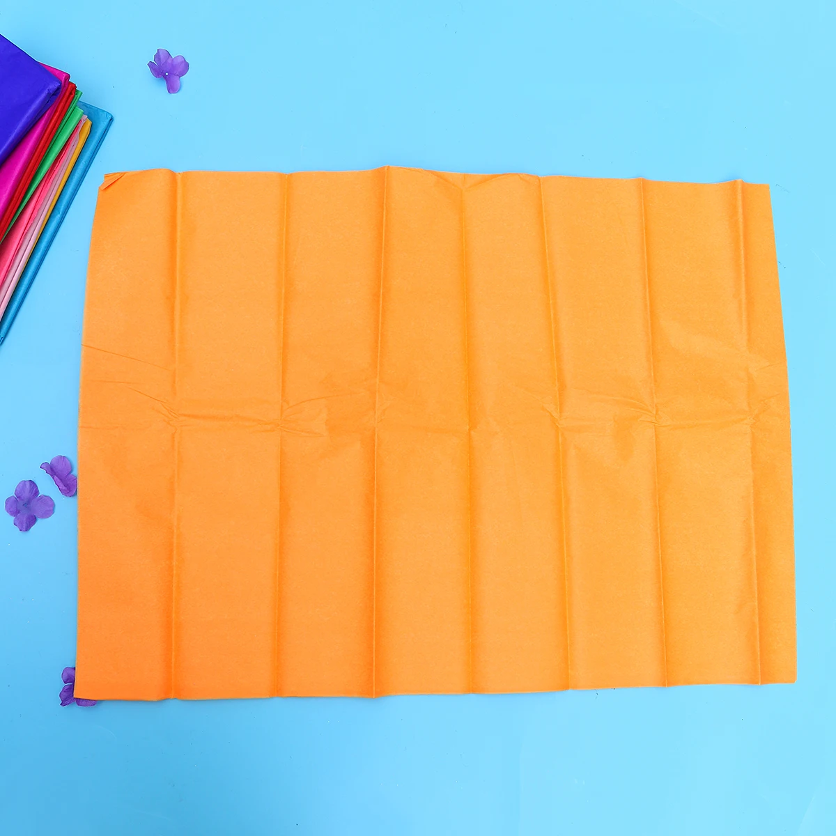 100 قطعة من ورق تغليف الهدايا مناديل ورقية ملونة ورقيقة لتغليف الهدايا فنية لتزيين الأطفال