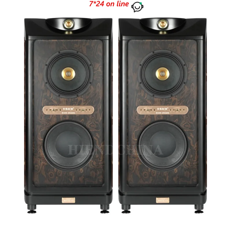 SBH-05 S-BACH 12/15/18 Inch 4-Frequency Coaxial Household 1-inch Aluminum Magnesium Alloy Unit HiFi Loudspeaker 550W-800W/8Ω