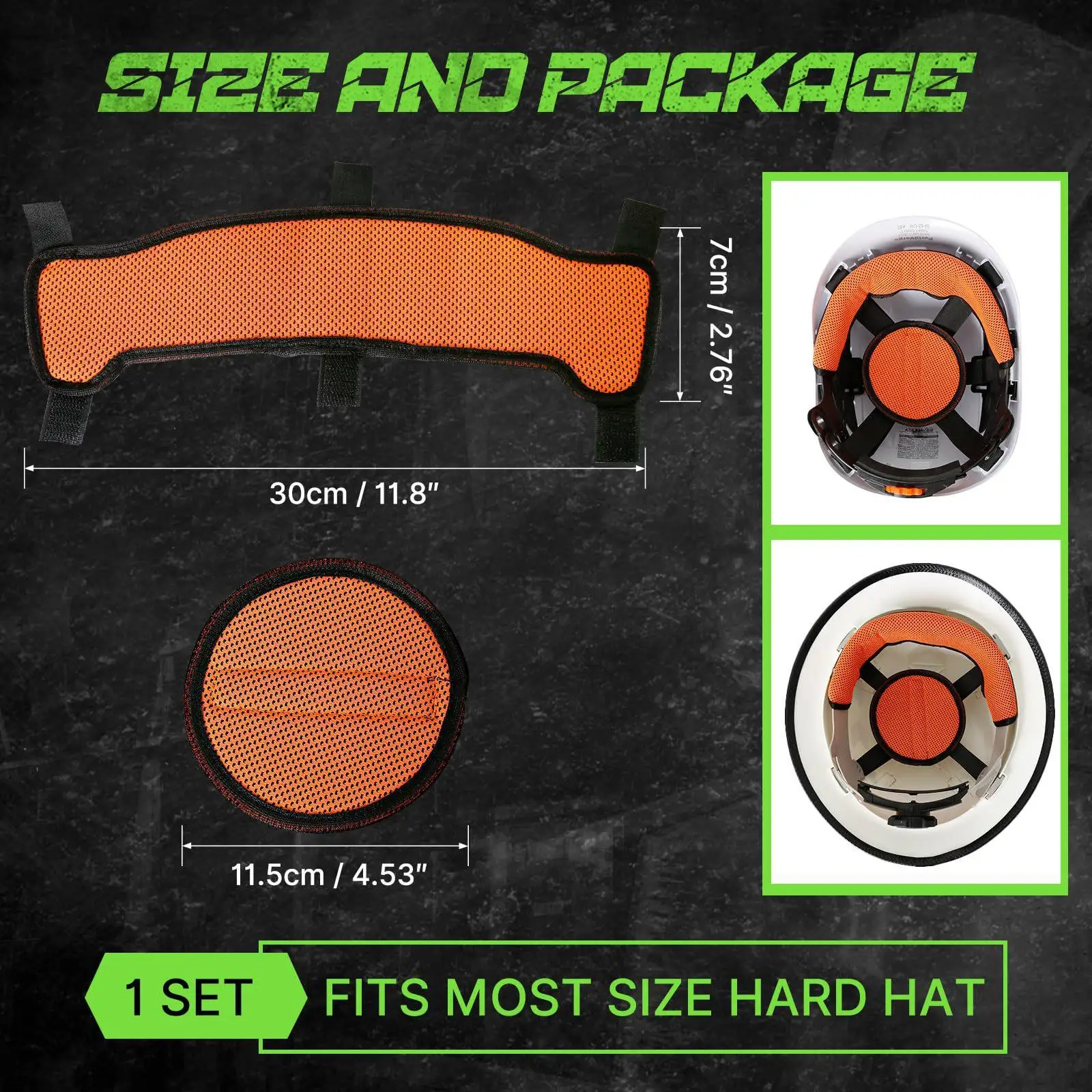 

Headband and Insert Set Reusable Inserts Headband Replace Hard Hat Sweatband and for Hardhat Accessories