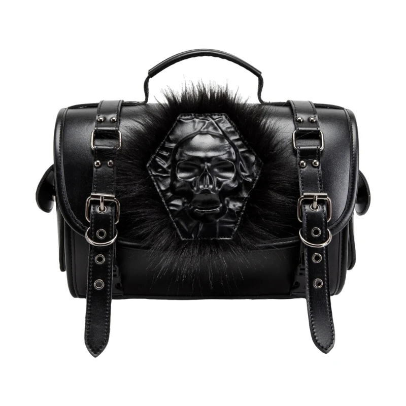 G7NA Einzigartiges Design, Motorrad-Satteltasche, Seitentasche, PU-Konstruktion, geräumige Aufbewahrungstasche für – Detail 7