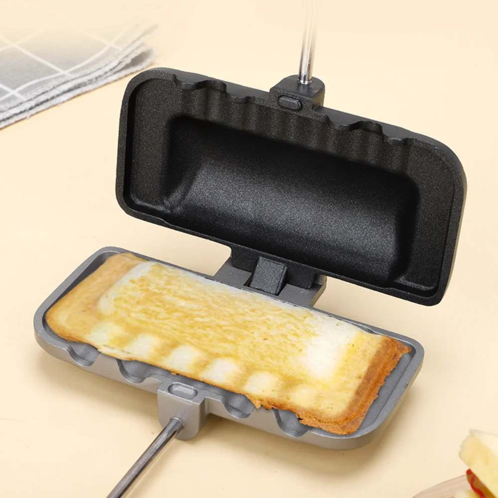 Japanese-style Double-sided Sandwich Mold Pot, Outdoor Gas Frying Pan, Toast Baking Clamp, Non-stick Coated Breakfast Pots, 4w1h