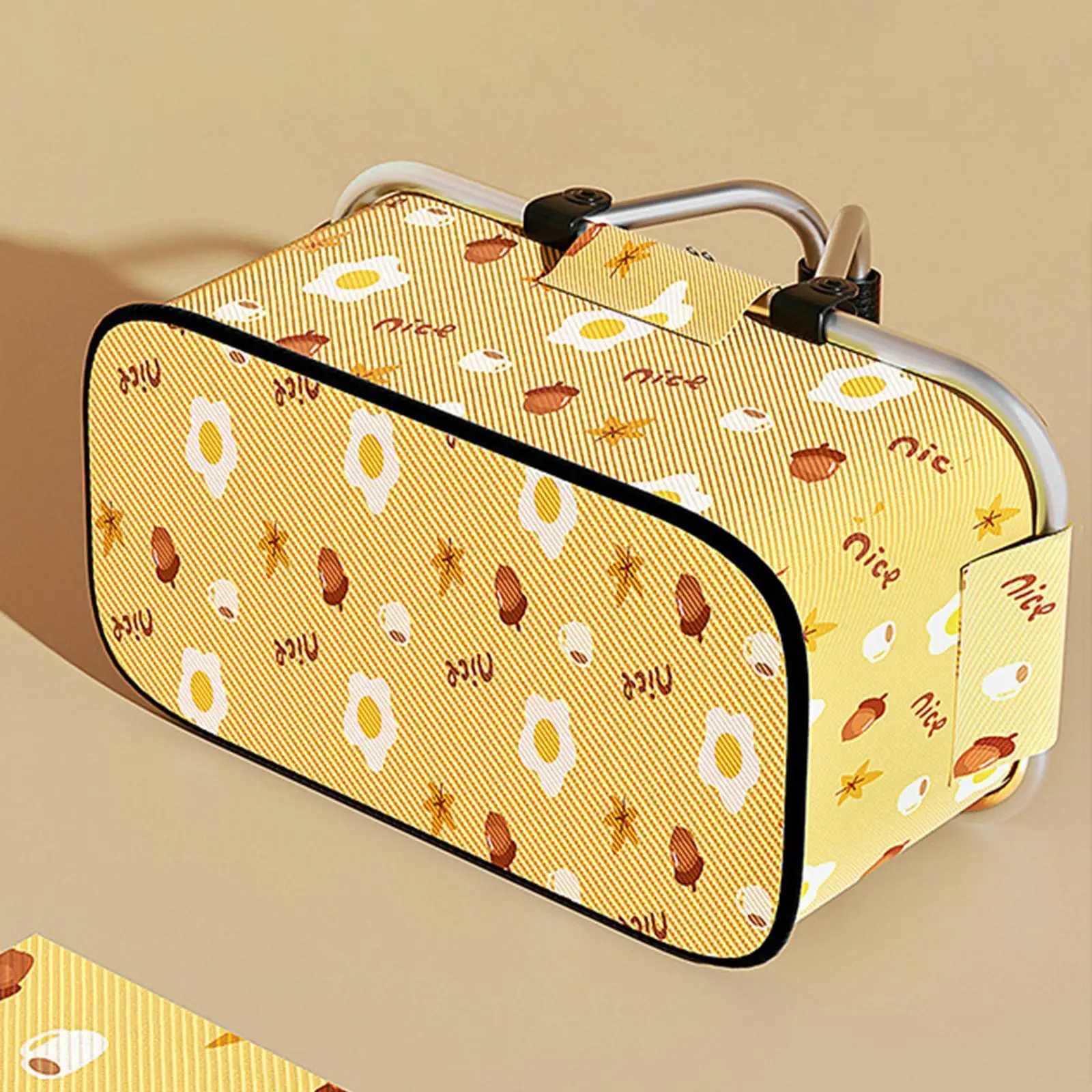 

Picnic Basket Reusable Portable Multipurpose Grocery Bag for BBQ Travel Home