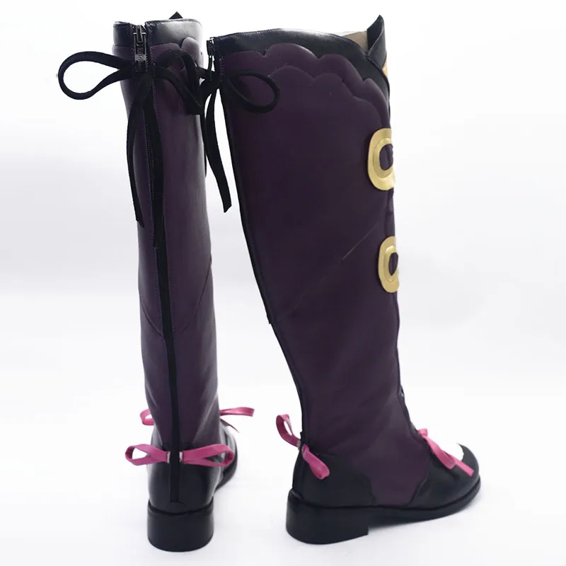 Jogo genshin impacto yunjin cosplay sapatos boot feminino menina yun jin traje halloween carnaval personalizado role play prop botas