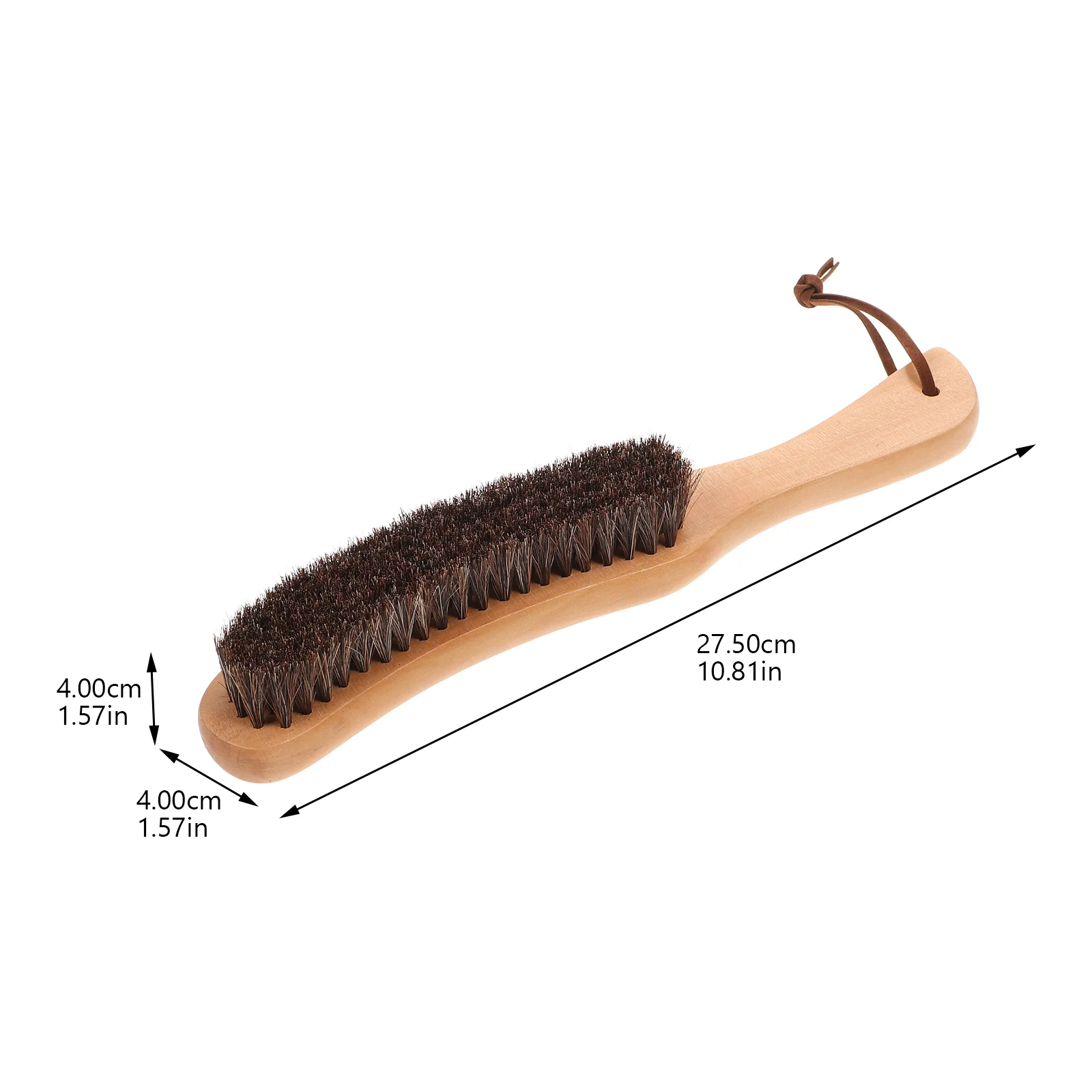 Horsehair Brush Wooden Handle Cleaning Brush for Furniture Clothes Coat Suit Lint Clothes Furniture Brush