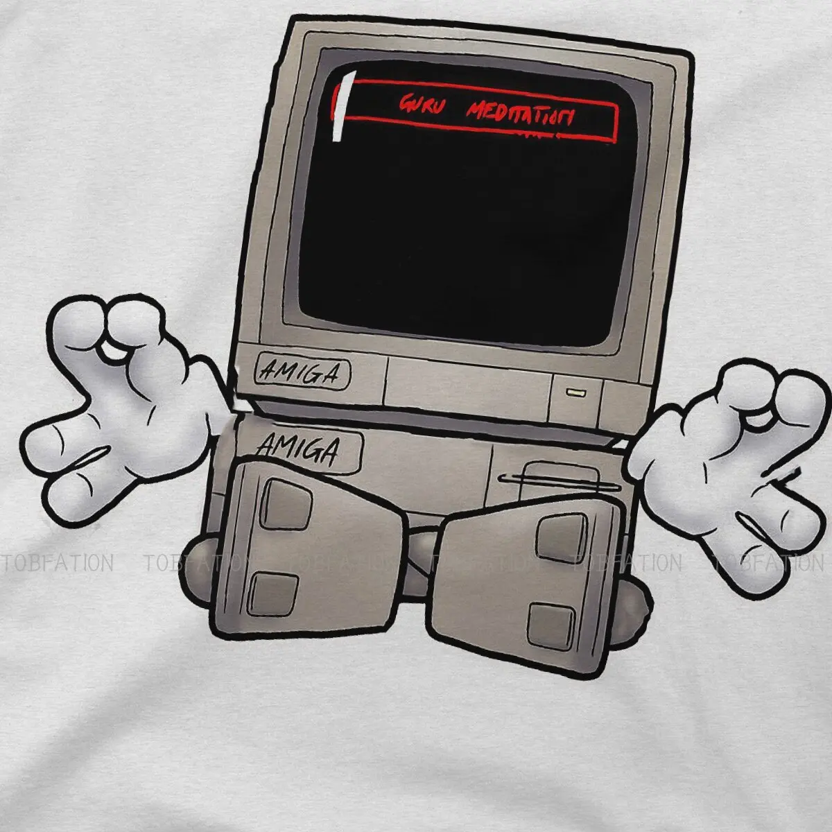 تيشيرتات محببة للتأمل من Guru تي شيرت من القطن الخالص برقبة على شكل حرف O للرجال طراز عام 500