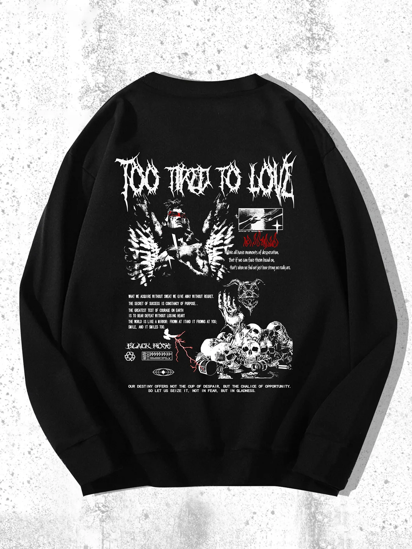 New men's round-neck hoodie for Spring and Autumn 2025 casual roller skating 3D printed street hip-hop men's wear