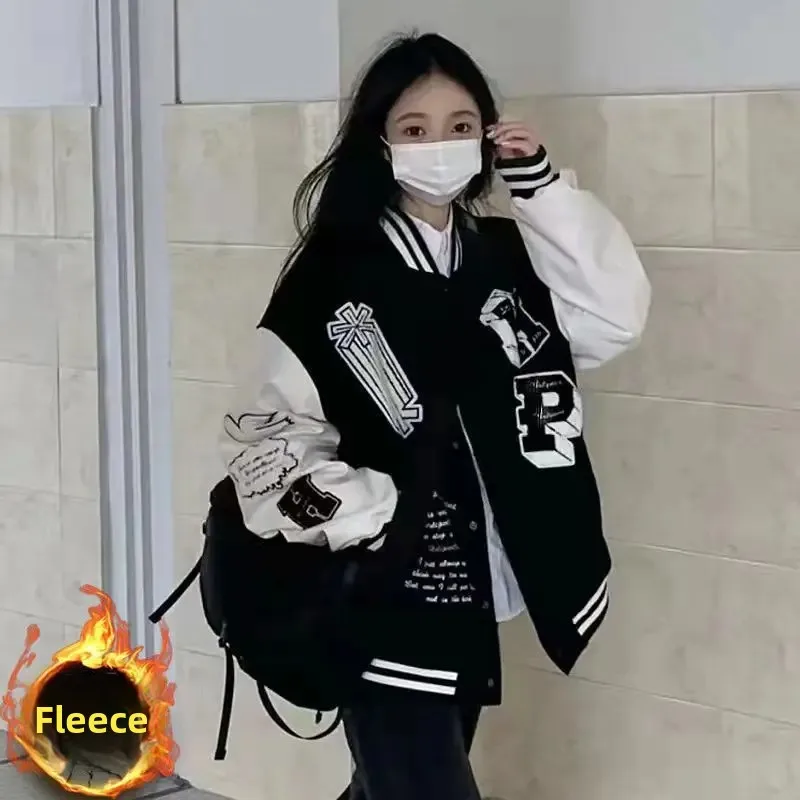 عارضة الأمريكية الرجعية كلية نمط فضفاض صالح البيسبول سترة للرجال والنساء الربيع الساخن بيع الموسم العصرية طالب Jac #1