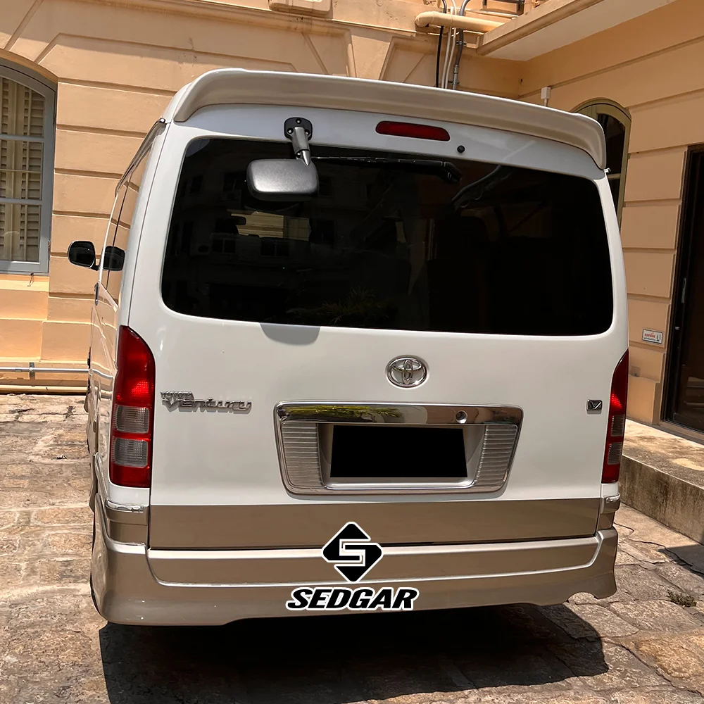 For 2005--2018 Toyota Hiace Wide Body Spoiler Factory Style High Quality ABS Plastic Unpainted Spoiler Trunk Boot Wing Spoiler