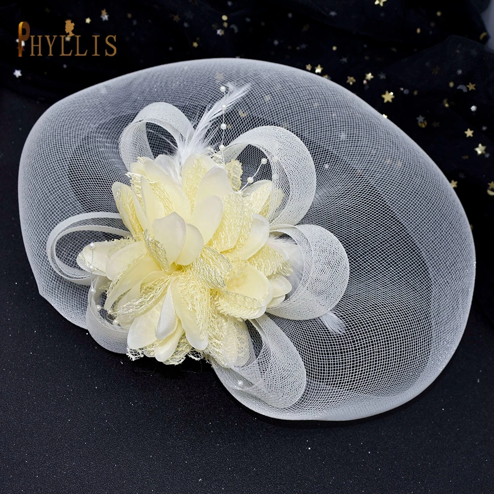 JM02 Fancy Brial Hair Accessories  Elegant Lady Birdcage Veil Charming Black Wedding Veil Hat Fascinator Face Veils Blusher Veil