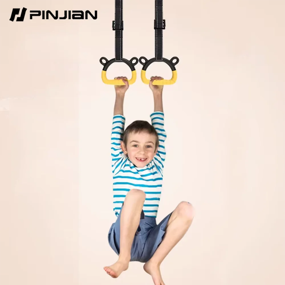 PINJIAN New Children\'s Horizontal Bar Hanging Ring Home No Punching Fitness Equipment Accessories