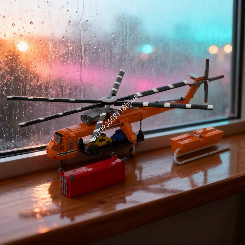 1626 piezas MOC Creator Expert Sikorsky S Skycrane, bloques de construcción, juguetes educativos, regalos para festivales