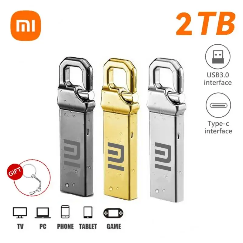 Xiaomi 2Tb Usb 3.1 Flash Drive Type-C Interface 1Tb 512Gb Telefoon Computer Wederzijdse Transmissie Draagbare Usb Geheugen Smart Home