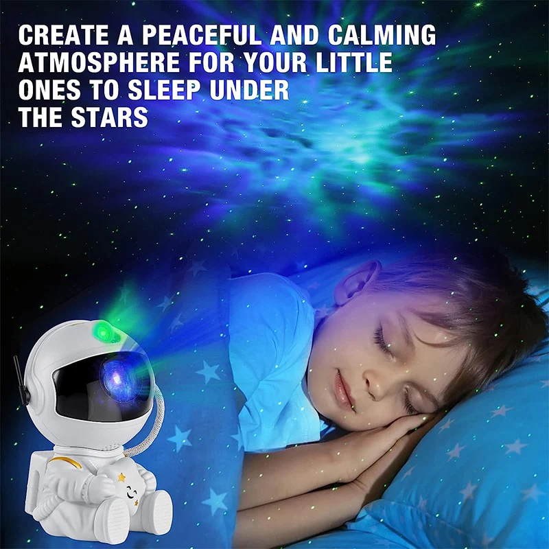 Starry Sky Atmospheric Light Galaxy Projector Astronaut Projection Light LED Night Light Desktop Decoration Light Bedroom Home