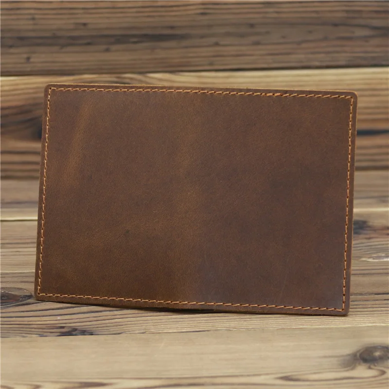 porte carte bancaire personnalisé en cuir véritable pour hommes, porte badge de crédit, minimaliste, porte-Badge d\'identité, 100% cuir de vache