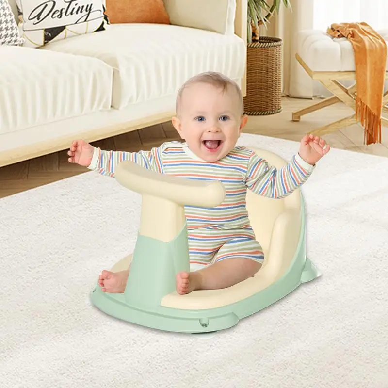 Asiento de bañera con ventosas para bebé, silla de bañera para bebé de 6 a 18 meses