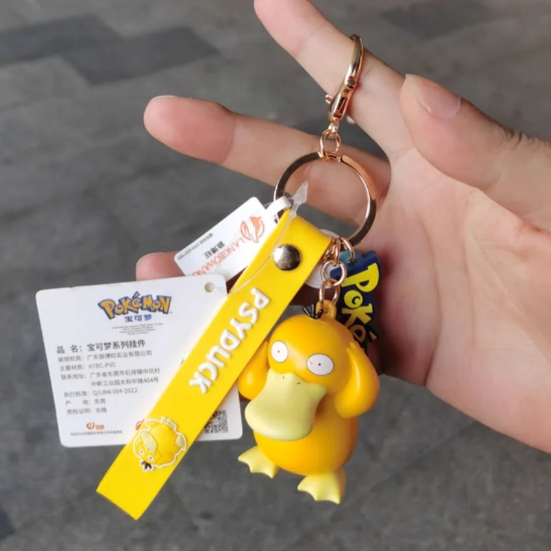 

Кукла-утка Кеда ручной работы, брелок для ключей от машины, подвеска, модель-украшение в виде куклы Покемон, подвесное украшение, сувенирные подарки