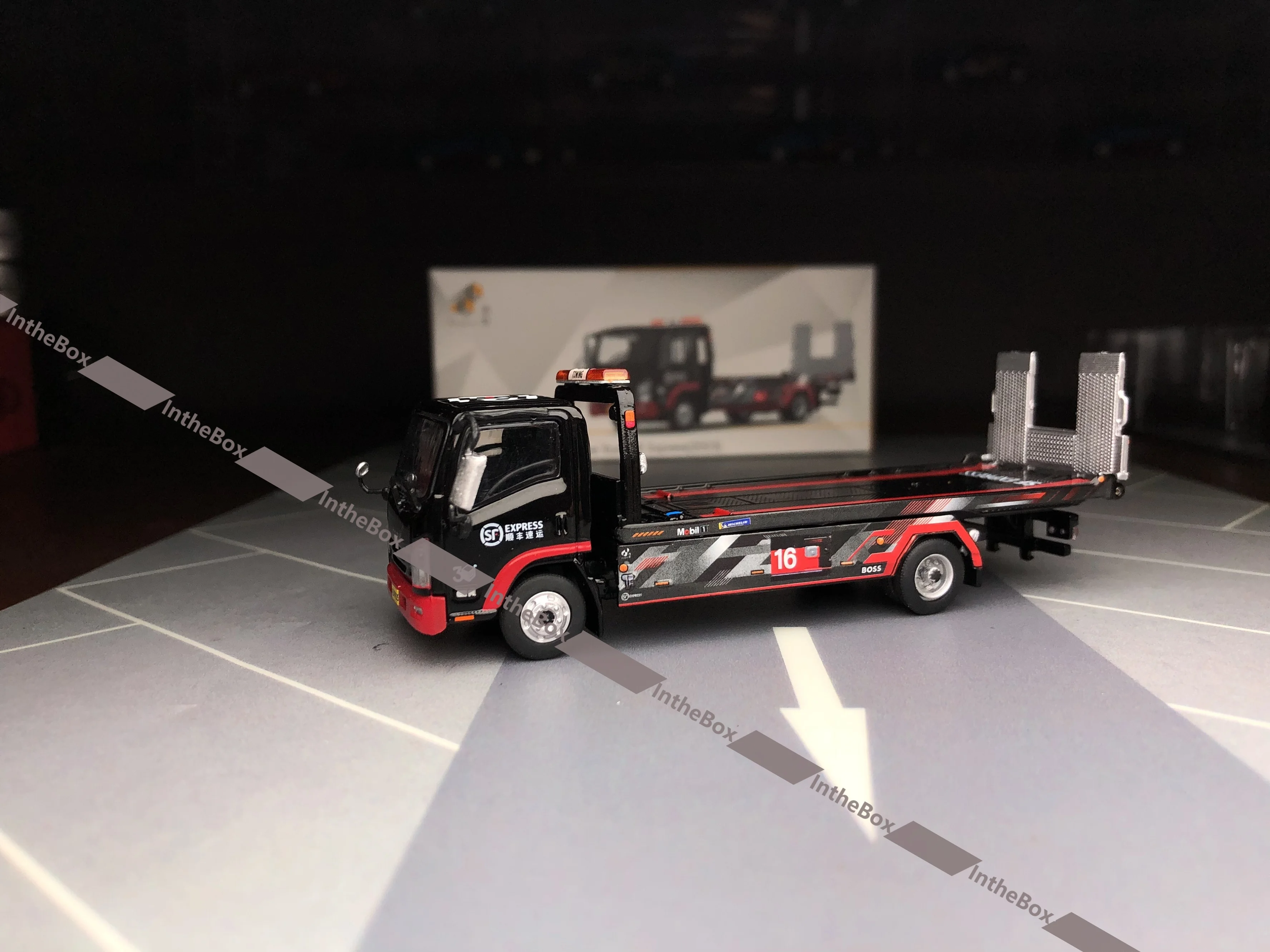 Tiny 1:64 N Series Flatbed Tow Truck SF Express 2023  Diecast Model Car Collection Limited Edition Hobby Toys