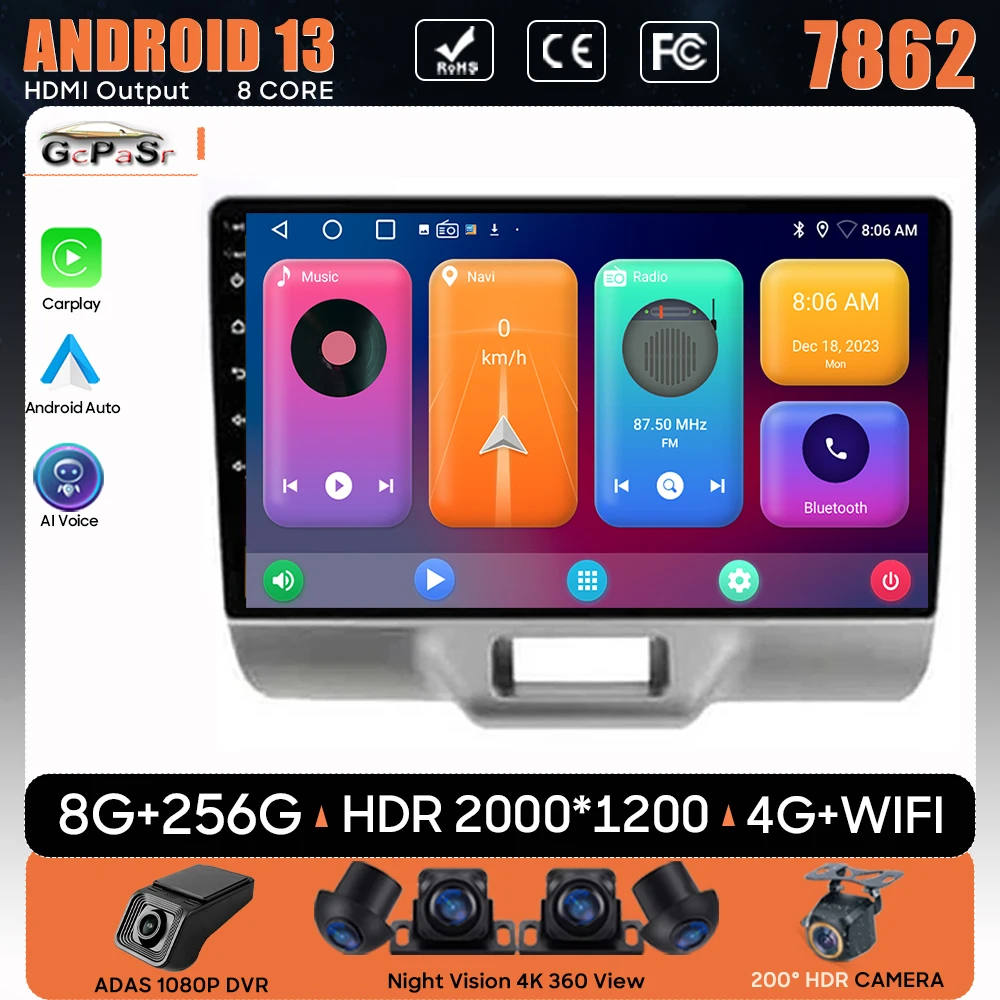 

Car Radio Android For Suzuki Every Wagon 2016 - 2021 GPS Navigation Auto Video Stereo 5G Multimedia Player Head Wifi No 2din DVD