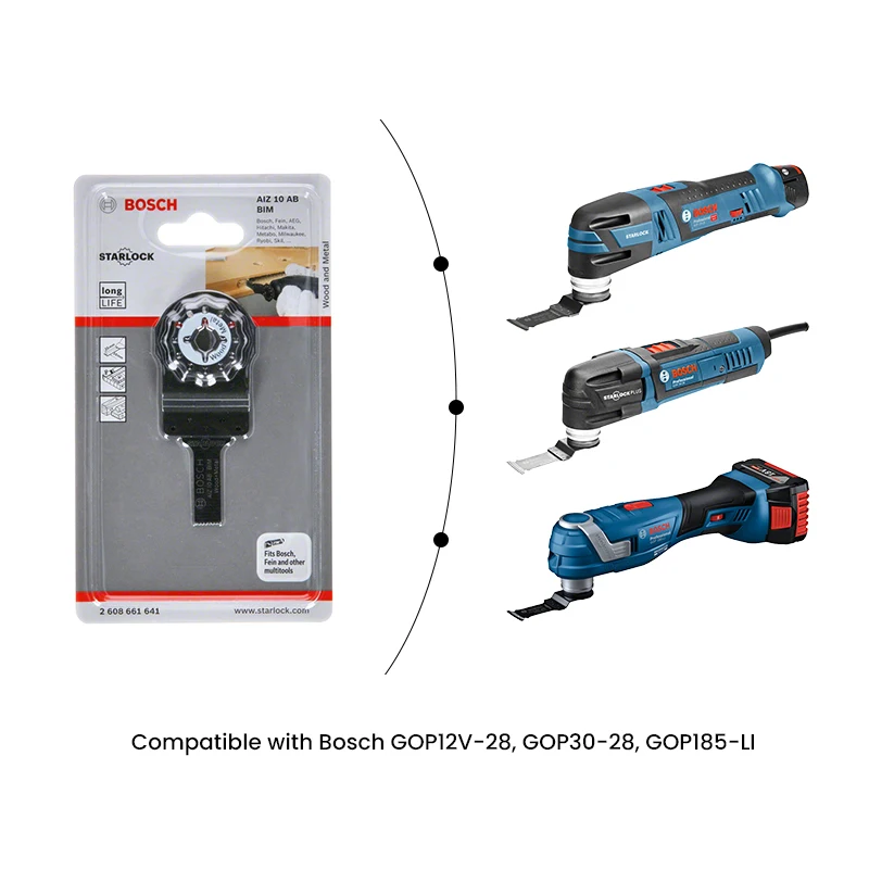 

Bosch Starlock Series Accessories Bimetal Cut-In Cutting Saw Blade Aiz 10 Ab